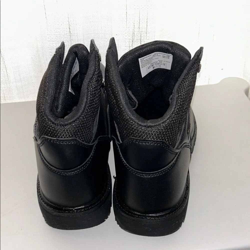 NWT Brahma Steel Toe Boots Black, Men 13W Oil Slip Resistant-Leather-MNBR46DP003